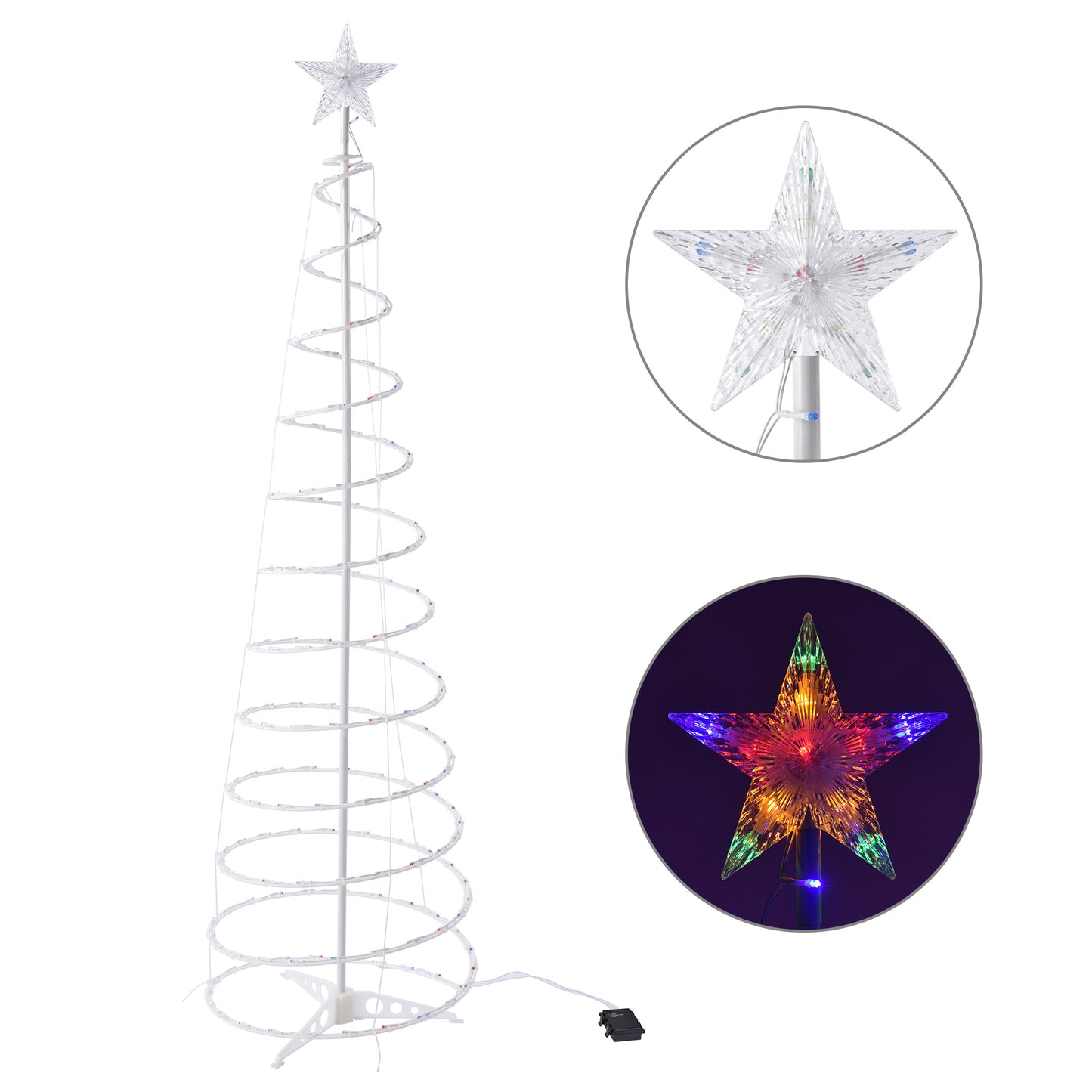W nowym stylu spiralne oświetlenie choinkowe LED Świąteczne oświetlenie spiralne do dekoracji wnętrz i na zewnątrz