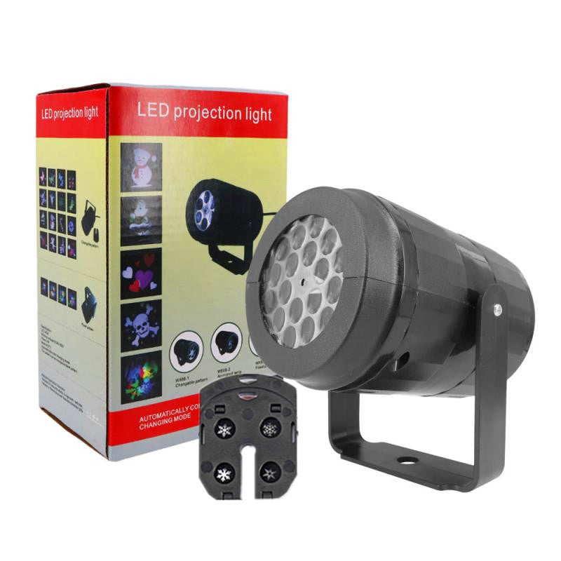 Projektor świateł bożonarodzeniowych LED ze śniegiem Lampa świąteczna