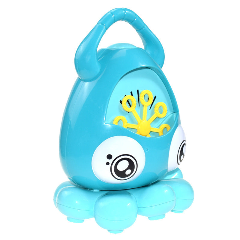 Blue Octopus Bubble Machine on white background