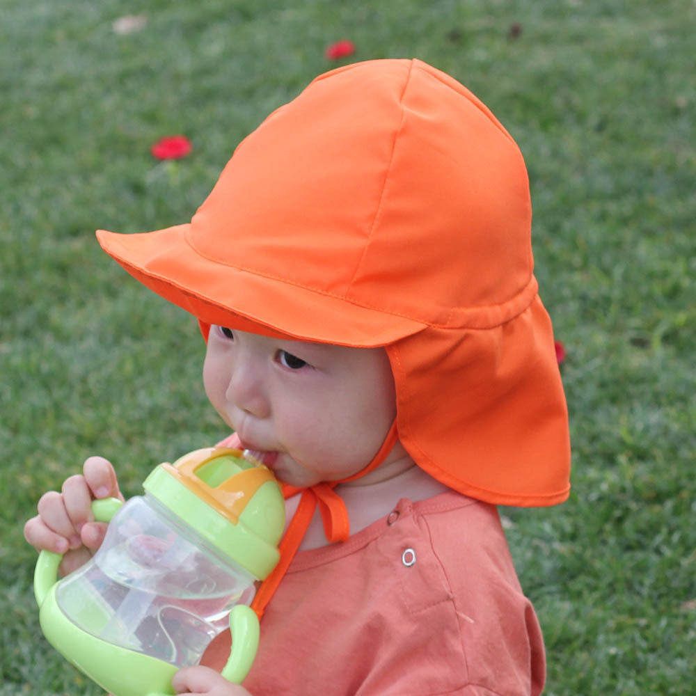 Children's Bucket Hat on a child sipping water