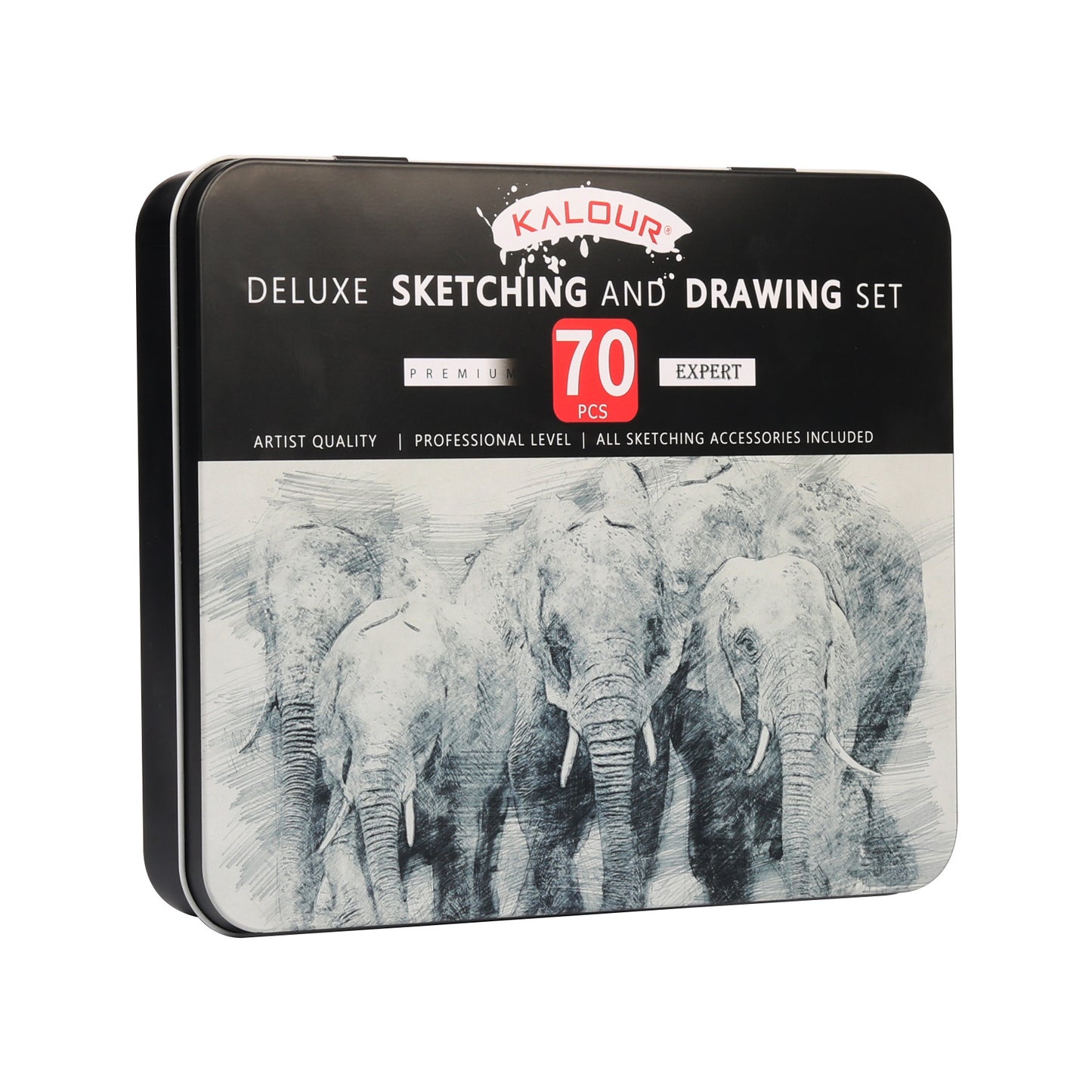 Deluxe sketching and drawing set 70pcs