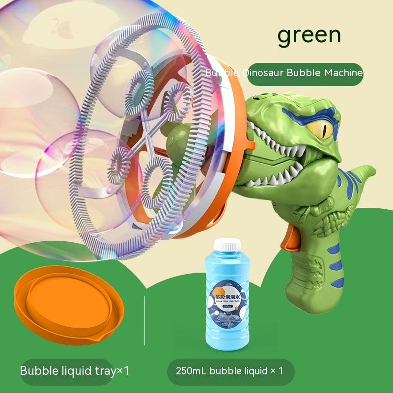 Green Bubble Blowing Machine Close Up