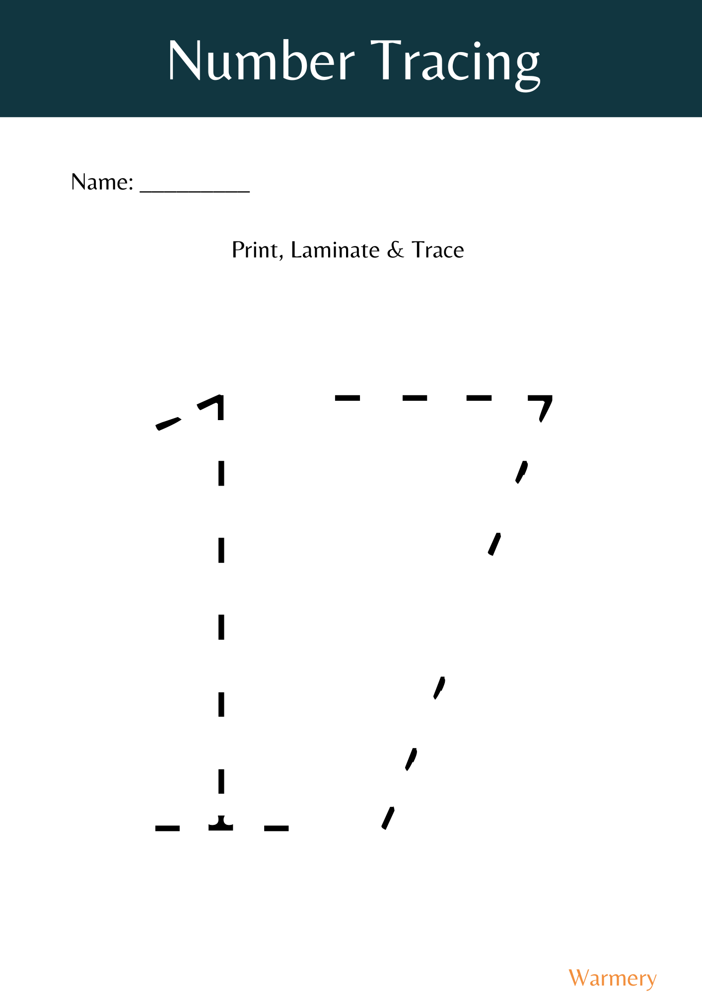 Number_17_Tracing