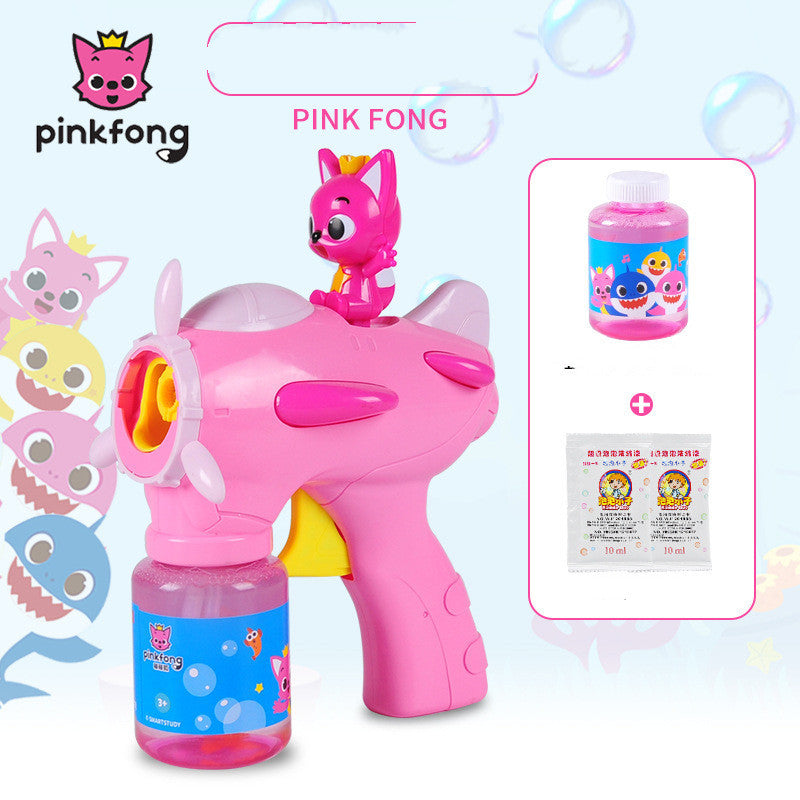 Pink Automatic Bubble Blowing Machine