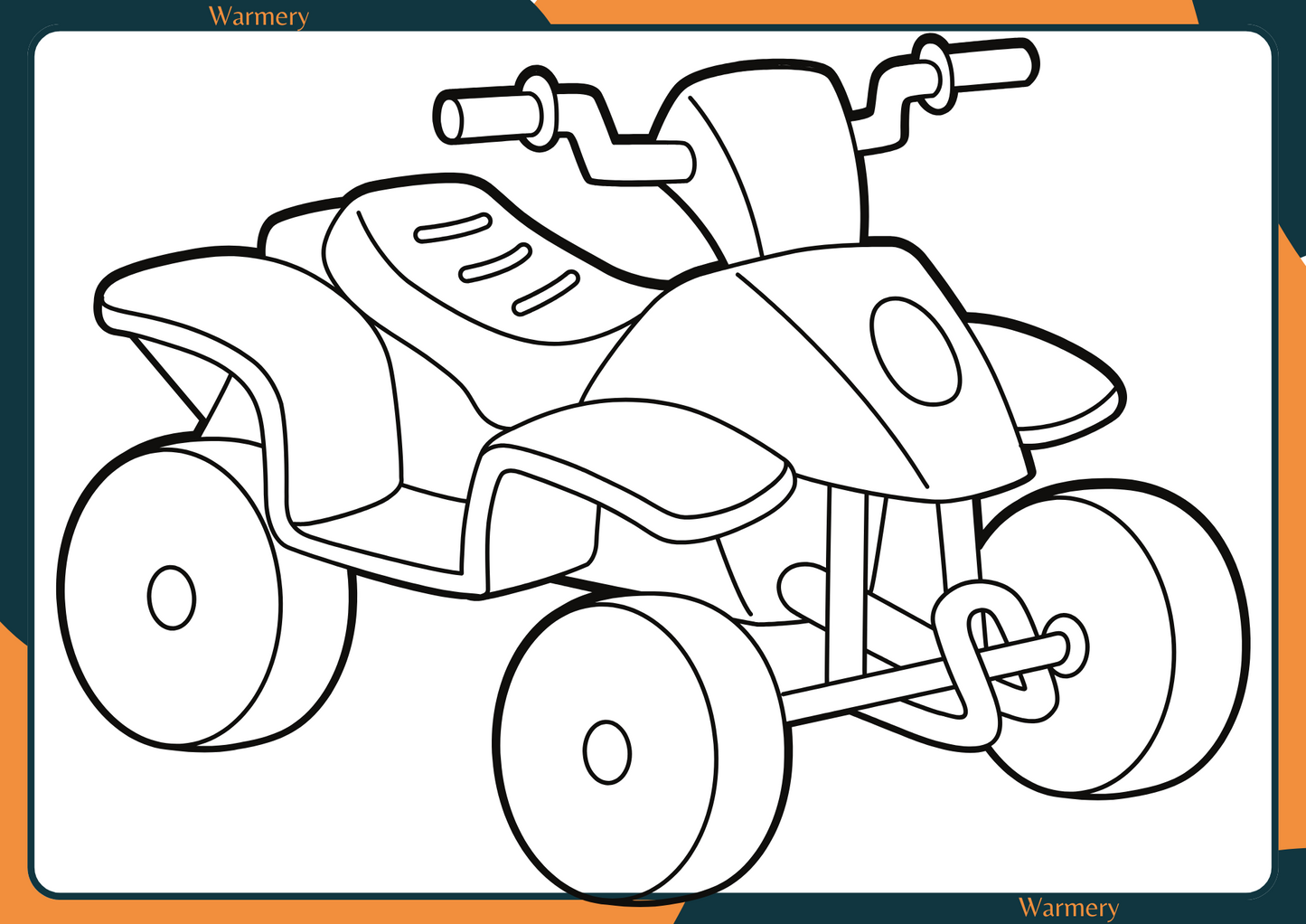 Quad Digital Colouring Sheet