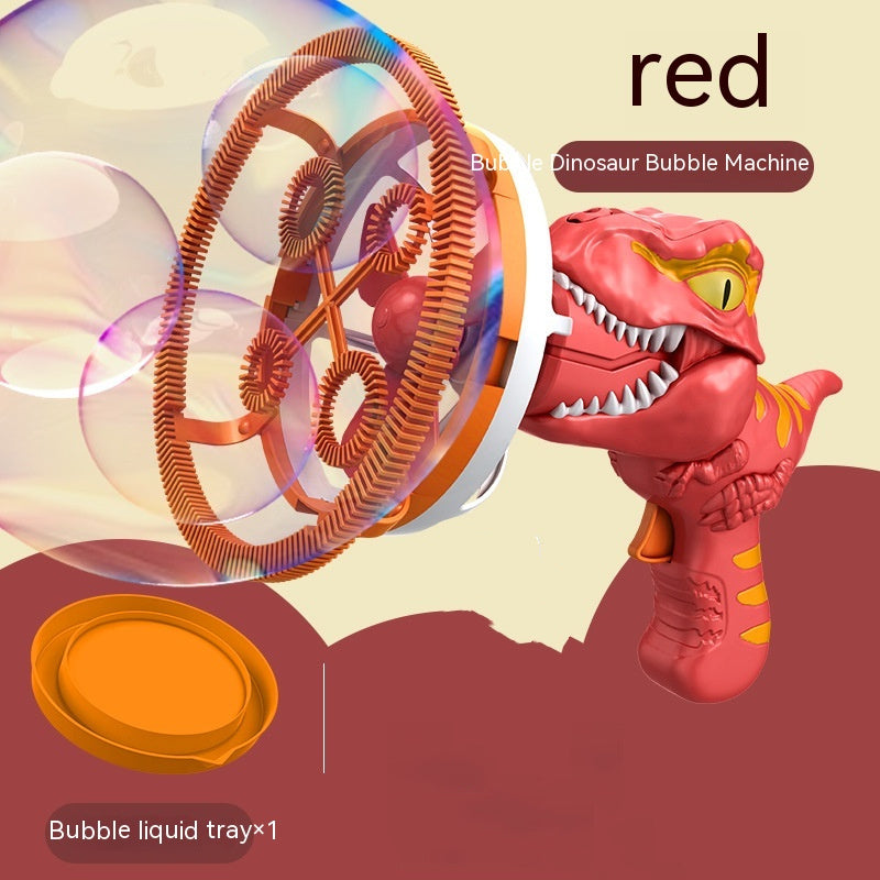 Red Dinosaur Bubble Blowing Machine