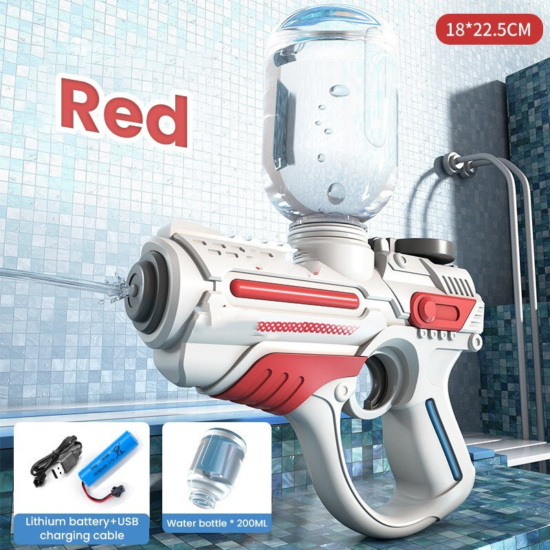 Red High-Tech Automatic Water Gun with Components