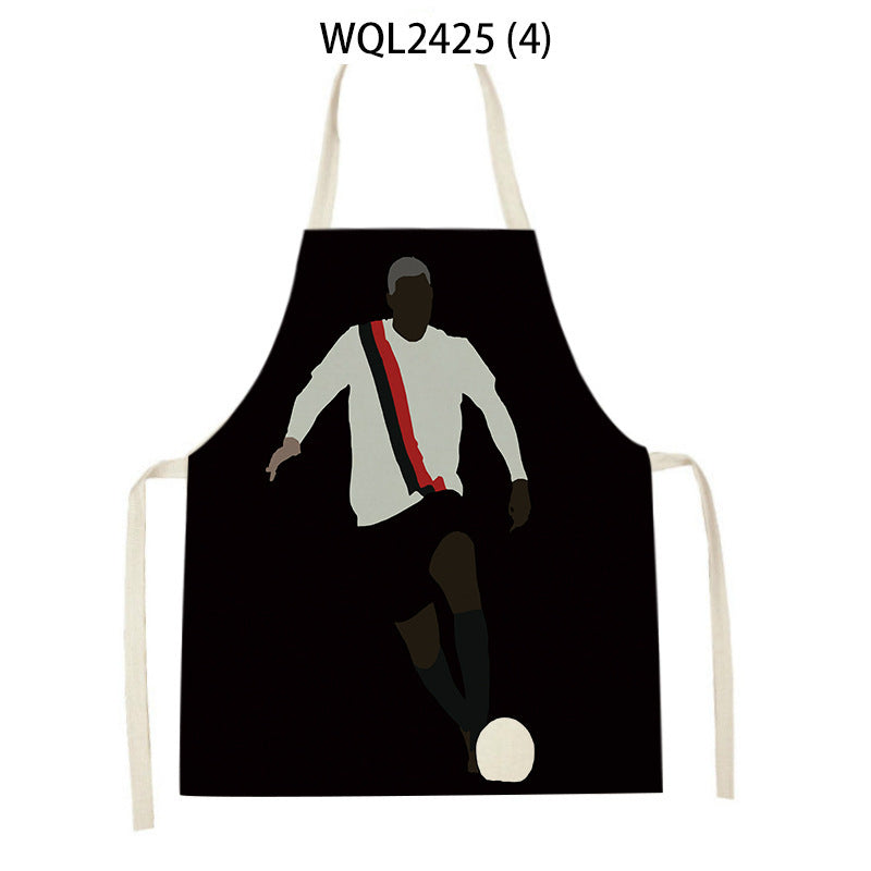 WQL2425 minimalist kitchen apron on a woman