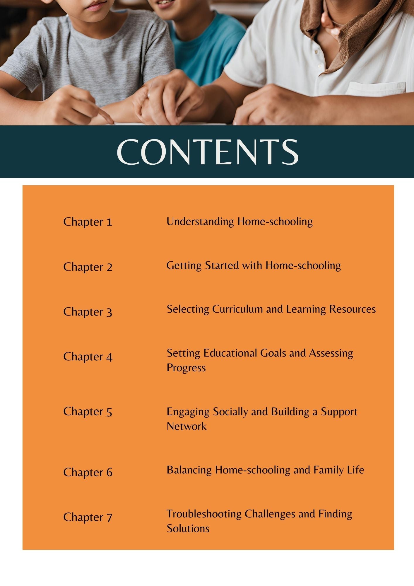 Warmery Home Schooling Ebook Contents