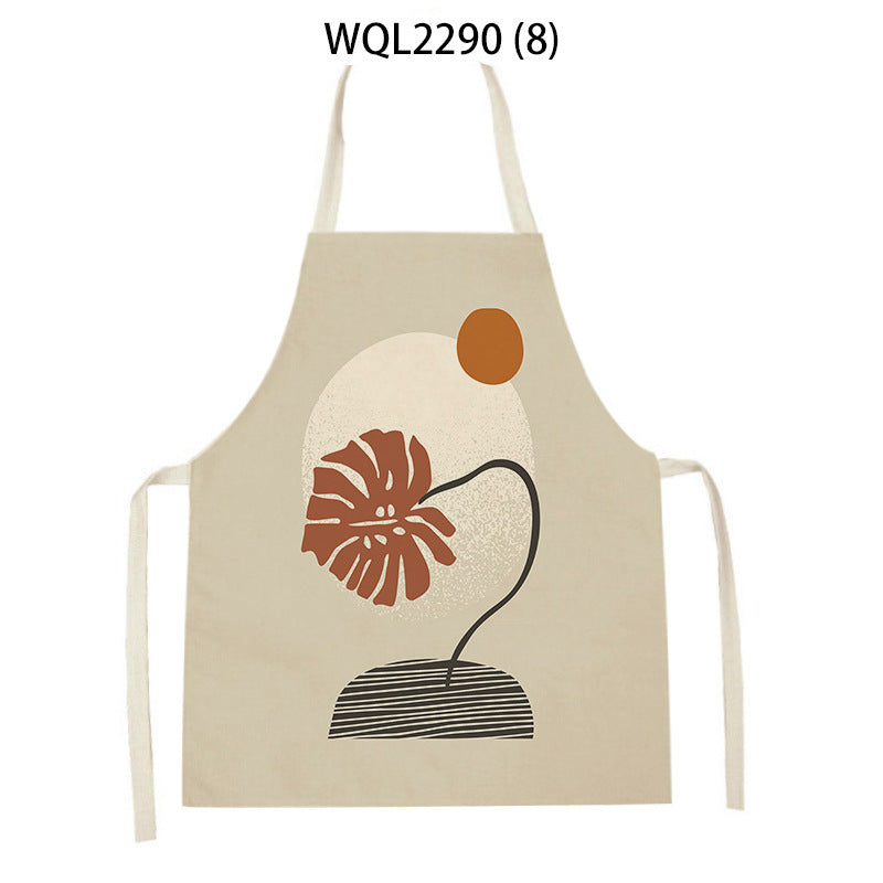 plant and a sun minimalist kitchen apron