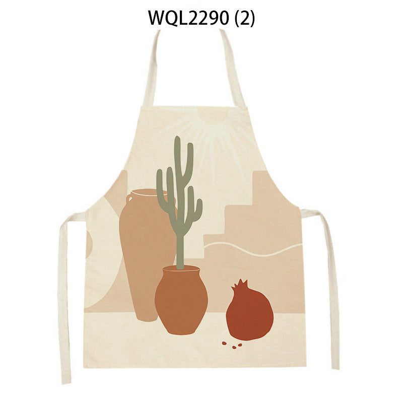 plants and pots minimalist kitchen apron
