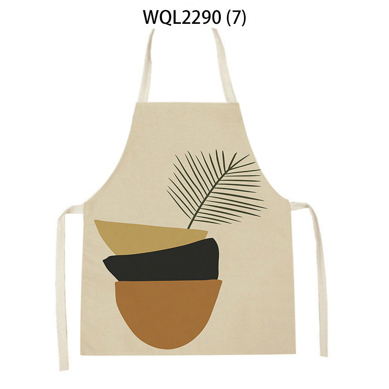 pots and a plant minimalist kitchen apron