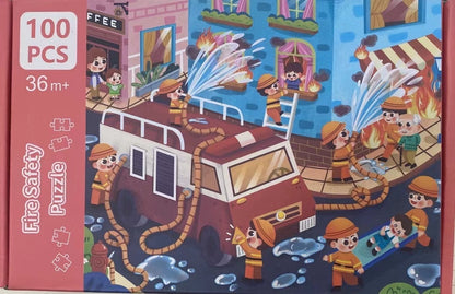 100pcs Firefighting Puzzle