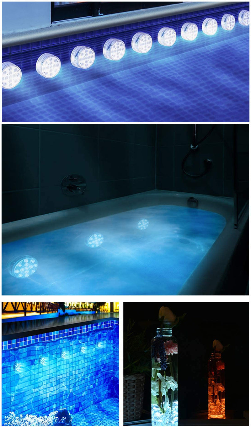 Led Submersible Light Waterproof Underwater Bath Lamp