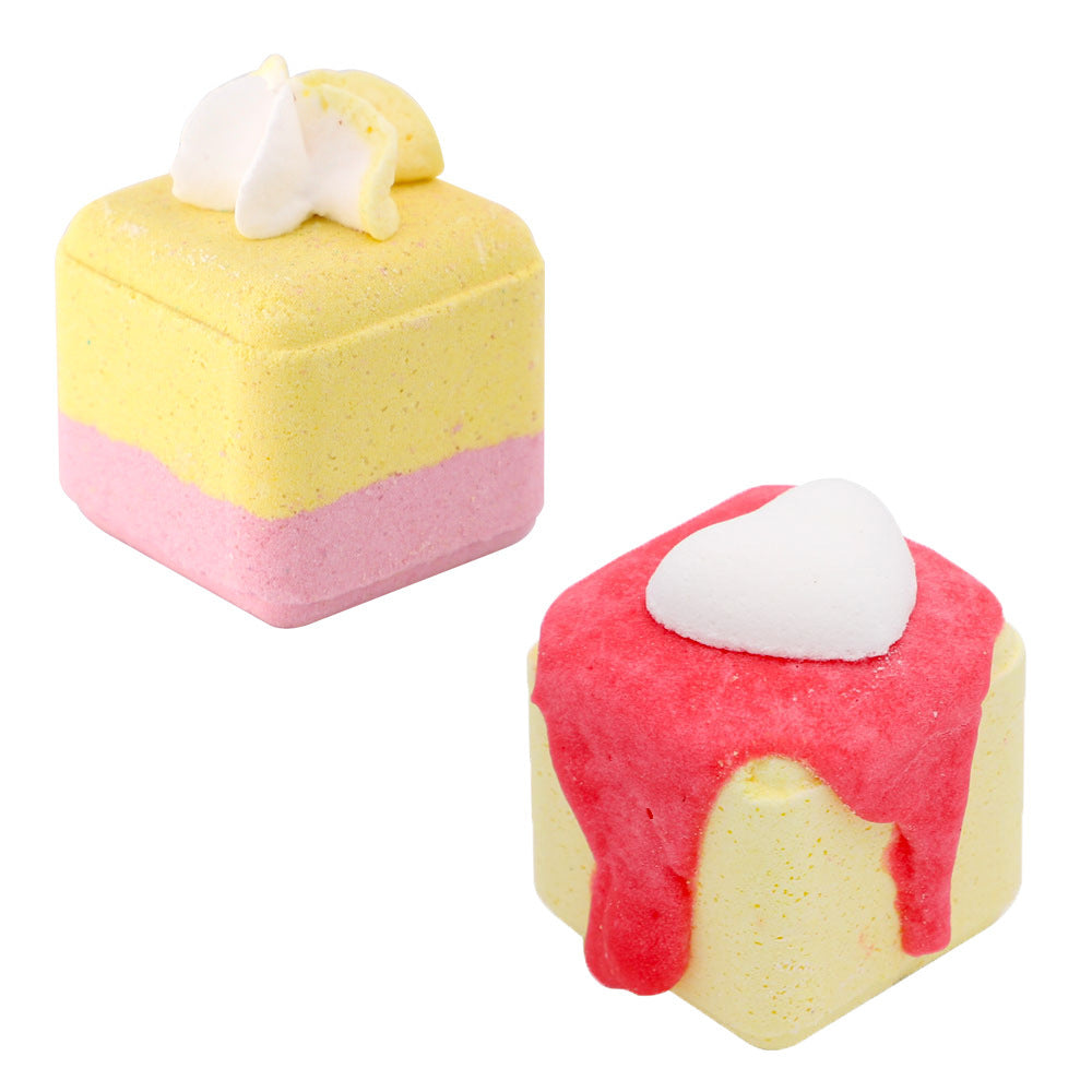 Cake Bubble Exfoliating Bath Bomb Set