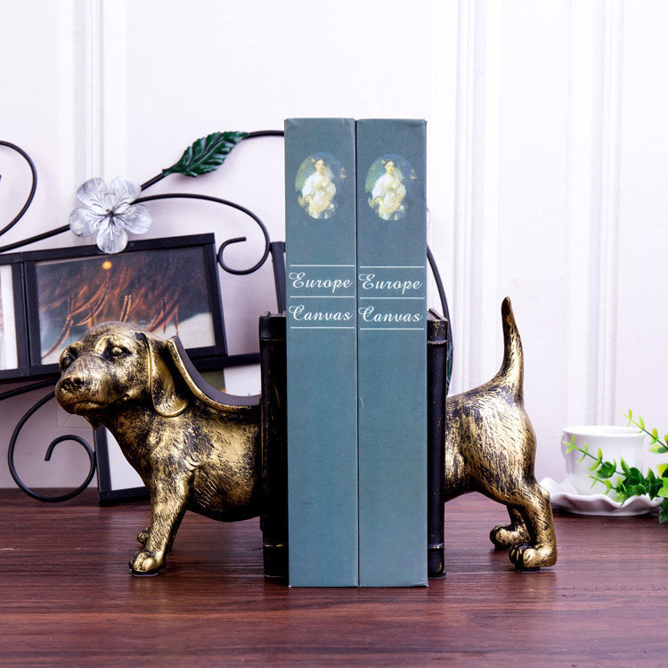 Dog Shaped Bookend Home Décor