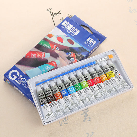 12 Colours Gouache Paint Set for Beginners