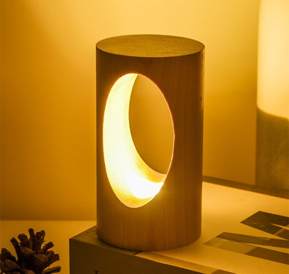 Solid Wood LED Reading Lamp