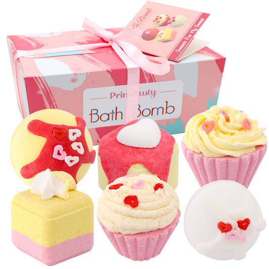 Cake Bubble Exfoliating Bath Bomb Set