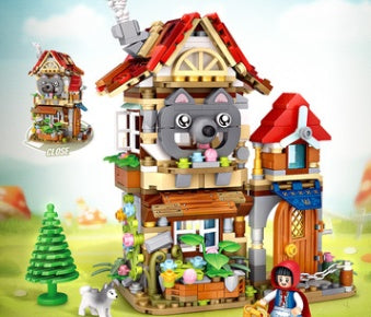 Children Christmas House Building Blocks Toy