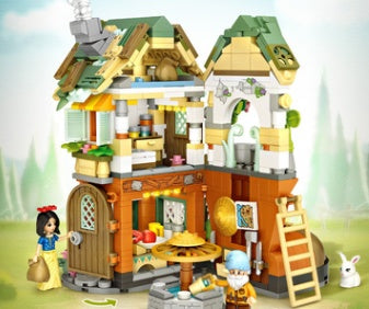 Children Christmas House Building Blocks Toy