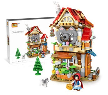 Children Christmas House Building Blocks Toy