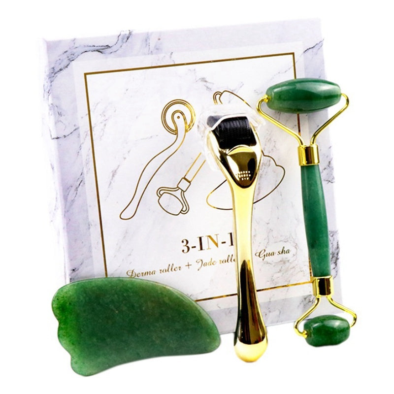 Micro-Needle Crystal Roller Jade Massager