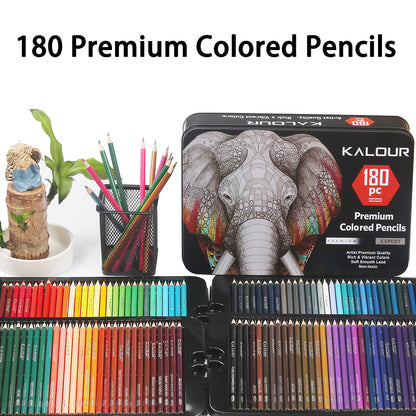 180 Colour Pencil Drawing Set