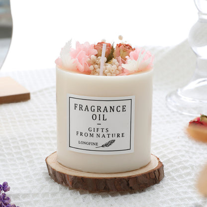 Dried Flowers Décor Romantic Candles