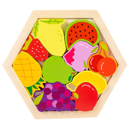 Children's Animal Fruit Creative Three-dimensional Puzzle Educational Toy