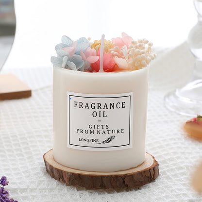 Dried Flowers Décor Romantic Candles