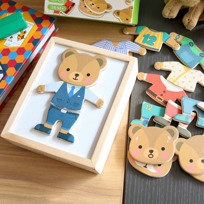 Wooden Children's Dress Up Puzzle