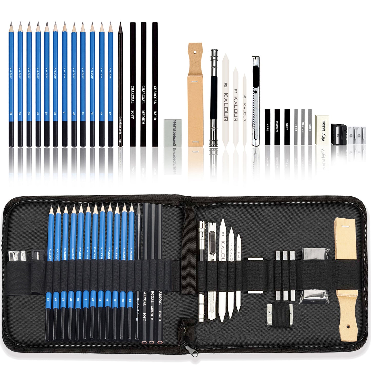 33 Piece Sketch Pencil Set For Beginners