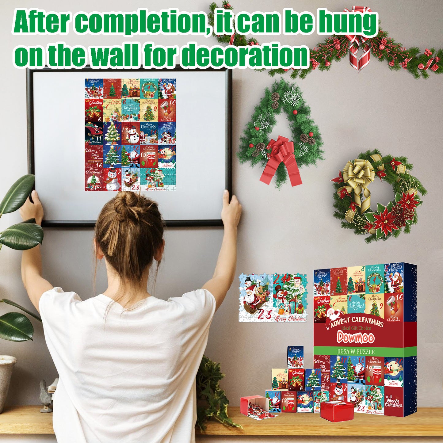 Christmas Calendar Puzzle Toys