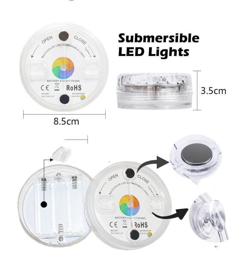 Led Submersible Light Waterproof Underwater Bath Lamp