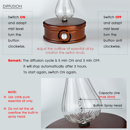 Solid Wood Aroma Diffuser