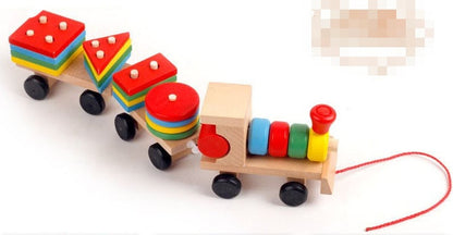 Wooden Children Education Train Toy