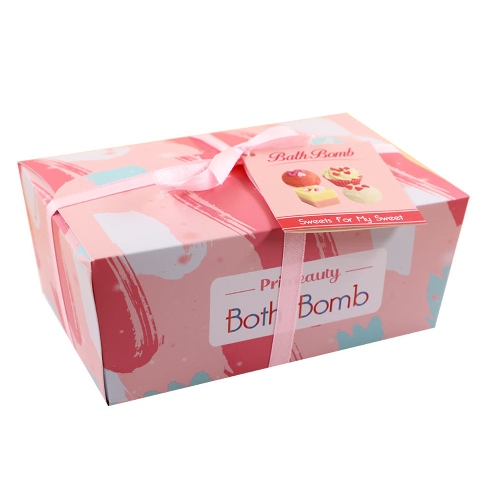 Cake Bubble Exfoliating Bath Bomb Set