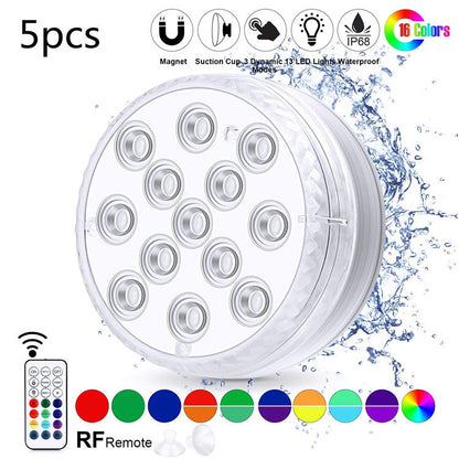 Led Submersible Light Waterproof Underwater Bath Lamp