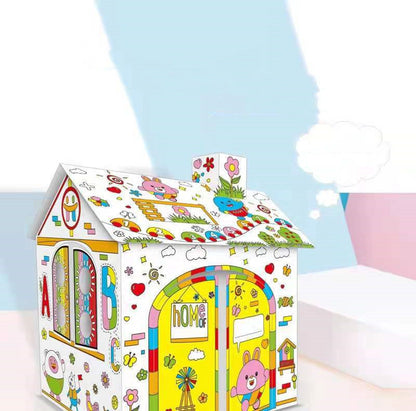 Children's Creative Graffiti Parent-child House Toy