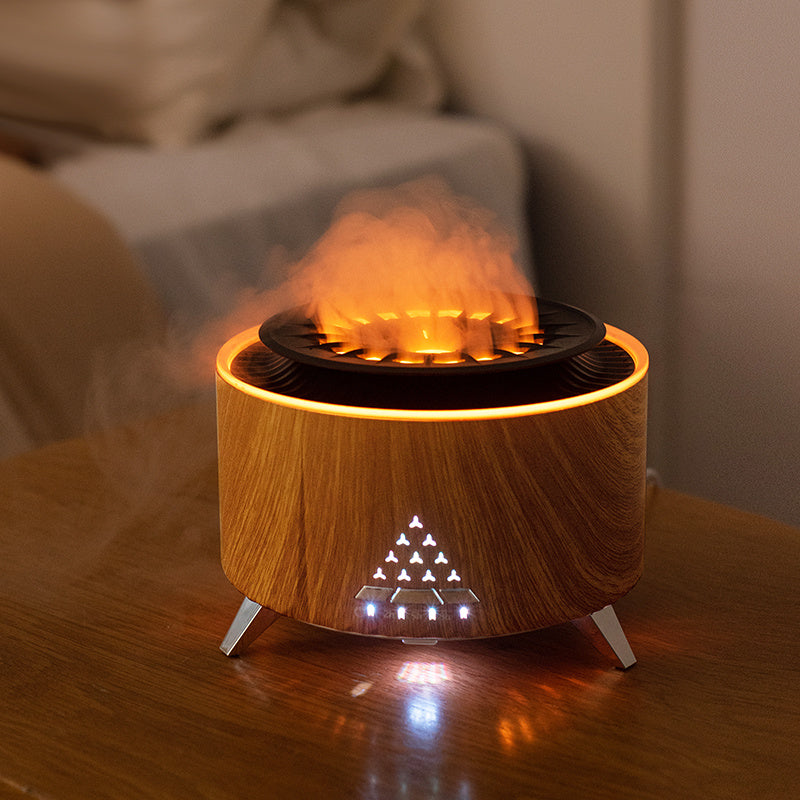 Remote Control Flame Humidifier Diffuser