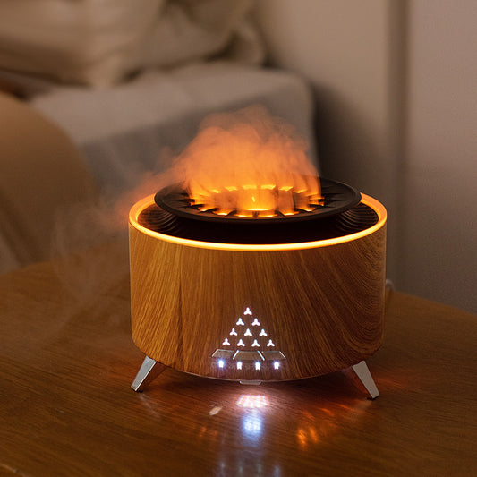 Remote Control Flame Humidifier Diffuser