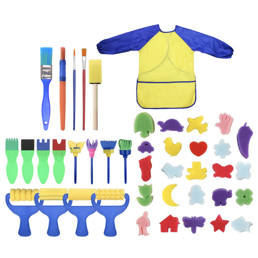 Children Art Drawing Sponge Brush Set