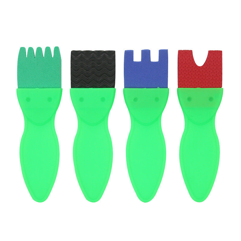 Children Art Drawing Sponge Brush Set