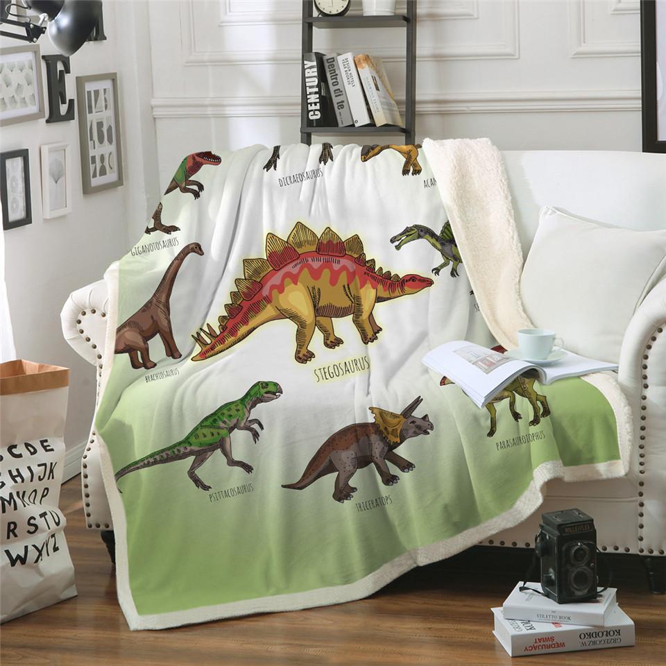 Kids Dinosaur Soft Blanket