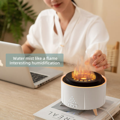 Remote Control Flame Humidifier Diffuser