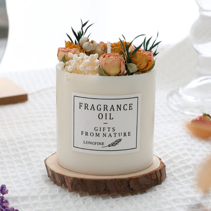 Dried Flowers Décor Romantic Candles