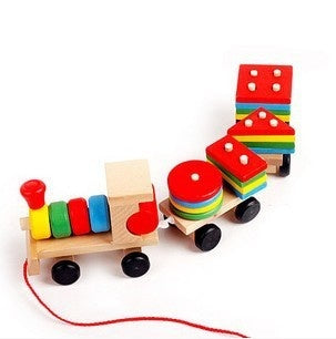 Wooden Children Education Train Toy