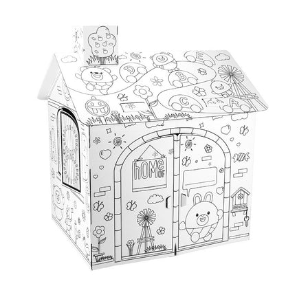 Children's Creative Graffiti Parent-child House Toy