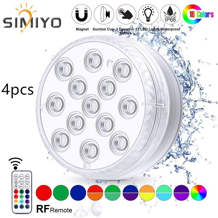 Led Submersible Light Waterproof Underwater Bath Lamp